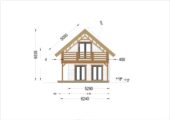 Blockbohlenhaus ANIKA Isoliert, 66 mm + Holzverschalung), 80 m² – Bild 7