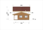 Holzwohnhaus DACHSTEIN , 66 mm + Holzverschalung), 108 m² + 13 m² Terrasse – Bild 10
