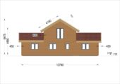 Holzwohnhaus DACHSTEIN , 66 mm + Holzverschalung), 108 m² + 13 m² Terrasse – Bild 9