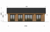 Holzhaus Arbora (Isoliert, 66 mm + Holzverschalung), 64 m² – Bild 5