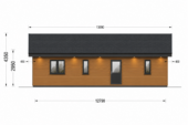 Holzhaus Arbora (Isoliert, 66 mm + Holzverschalung), 64 m² – Bild 8