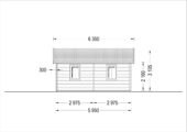 Premium Blockbohlenhaus FRITZ 44+44 mm  60 m² – Bild 6