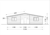 Premium Blockbohlenhaus FRITZ 44+44 mm  60 m² – Bild 8