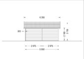 Premium Blockbohlenhaus FRITZ 44+44 mm  60 m² – Bild 9