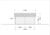 Premium Blockbohlenhaus FRITZ 44+44 mm  60 m² – Bild 9