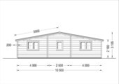 Premium Blockbohlenhaus FRITZ 44+44 mm  60 m² – Bild 5