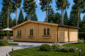 Premium Blockbohlenhaus FRITZ 44+44 mm  60 m² – Bild 4