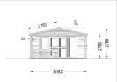Saunahaus Helga (3 Räume), 5x7,5 m; 25 m² mit Terrasse 12 m² – Bild 9