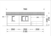 Saunahaus Helga (3 Räume), 5x7,5 m; 25 m² mit Terrasse 12 m² – Bild 10