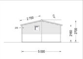 Saunahaus Helga (3 Räume), 5x7,5 m; 25 m² mit Terrasse 12 m² – Bild 11