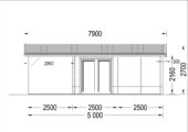 Saunahaus Helga (3 Räume), 5x7,5 m; 25 m² mit Terrasse 12 m² – Bild 8