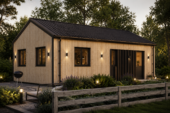 Wohnhaus ARNOLD (66mm + Holzverschalung Premium Isoliert), 53 m² – Bild 2