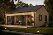 Wohnhaus ARNOLD (66mm + Holzverschalung Premium Isoliert), 53 m²