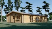 Blockbohlenhaus BERNAU ( 44+44 mm) · 103 m²