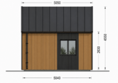Blockbohlenhaus SUSI (44mm + Holzverschalung), 20m² Premium Isoliert – Bild 7