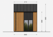 Blockbohlenhaus SASCHA 44 mm 20 m² Premium Isoliert mit Schlafboden – Bild 11