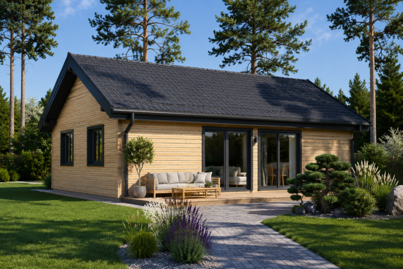 Holzhaus Ulrich (Premium-Isoliert) , 60 m²