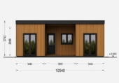 Holzhaus ULRICH Premium Isoliert mit Pultdach (66 mm + Holzverschalung) – Bild 7