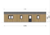Holzhaus NICOLE M (44 mm + Holzverschalung), 12.7x6.2 m, 78 m²