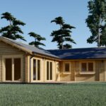 Blockbohlenhaus PAULA (44+44 mm ), 129 m²