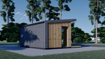 Gartenhaus EVELIN (34 mm + Holzverschalung), 5x3 m, 15 m²