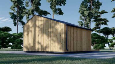 Premium Gartenhaus TONIA (34 mm + Holzverschalung), 5x5 m, 25 m²